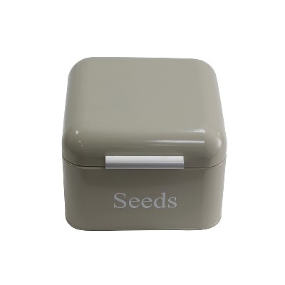 Galvanized iron metal flower vegetable seed storage bin