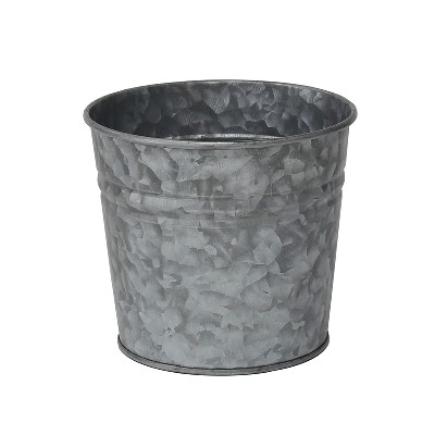 Custom printed galvanized metal garden round pots planter