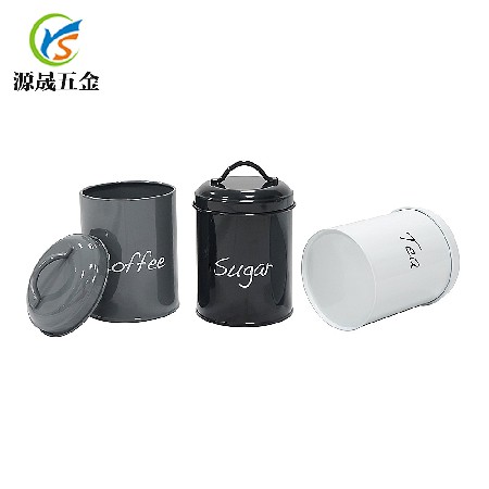 定制廚房儲(chǔ)物罐Canister Sets鐵皮收納罐 鍍鋅鐵皮密封儲(chǔ)物罐