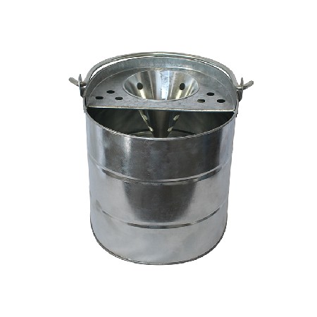 Traditional Galvanized Metal Mop Bucket