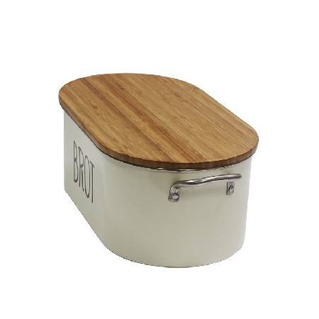 Food grade powder coating with one silk print metal bread container