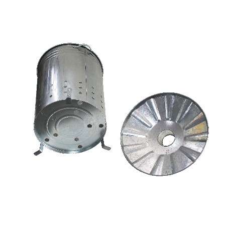 75L Galvanized metal home garden incinerator