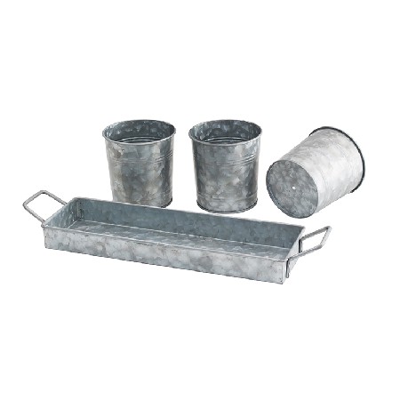 High quality galvanized indoor herb garden kit