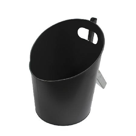 Ash Bucket Storage Container Modern Metal Fireplace Coal Hod