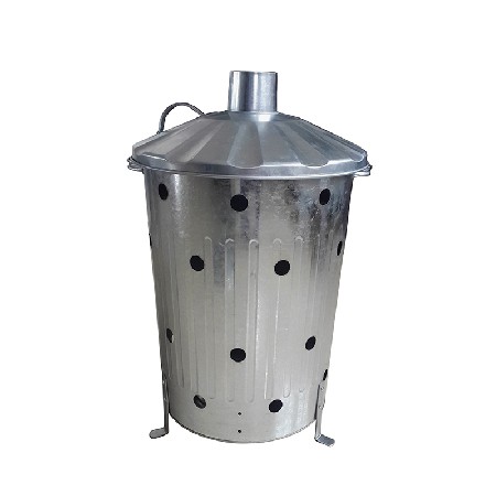 75L galvanized incinerator