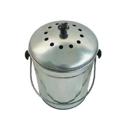 Galvanized Steel Indoor Countertop Kitchen Composter