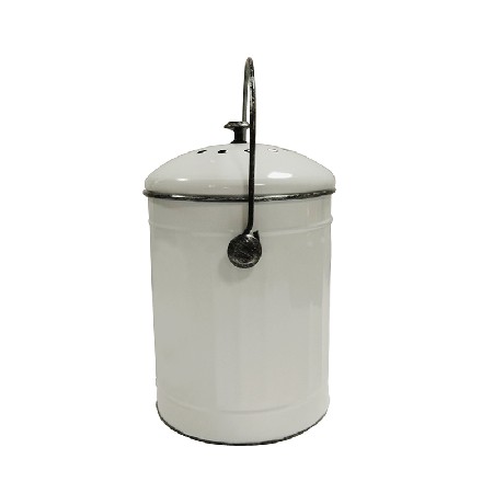 Galvanized Metal Indoor Countertop Kitchen Recycling Bin Pail