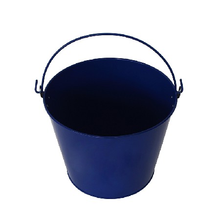 Custom Logo Blue Paint Barefoot Refresh Tin Bucket