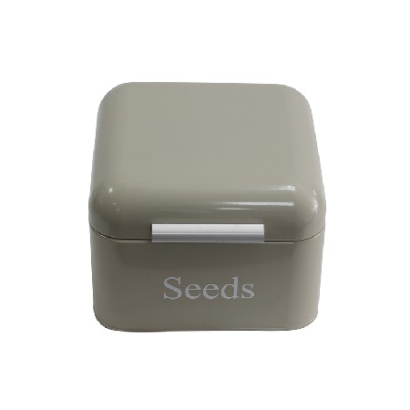 Galvanized iron metal flower vegetable seed storage bin