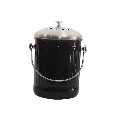 Stainless Steel 1.3 Gallon Compost Bucket Kitchen Compost Pail with Lid