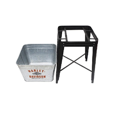 17 Gallon Metal Galvanized Cold Drink Beverage Party Tub With Stand