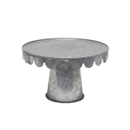 Single Tier Cake Cupcake Plants Decor Galvanized Metal Stand