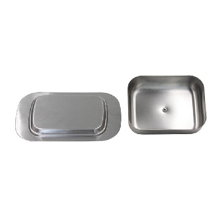 Stainless Steel Double Covered Butter Dish